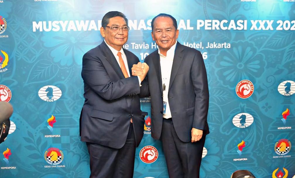 Agustiar Sabran Cetak Sejarah, Jadi Gubernur Kalteng Pertama Pimpin Catur Nasional