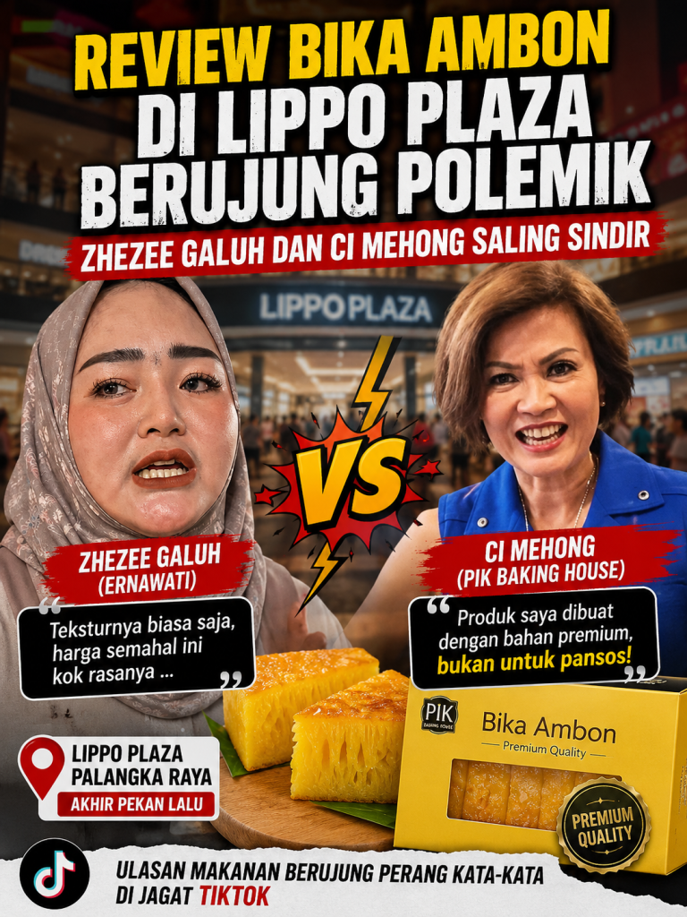 Review Bika Ambon di Lippo Plaza Berujung Polemik, Zhezee Galuh dan Ci Mehong Saling Sindir